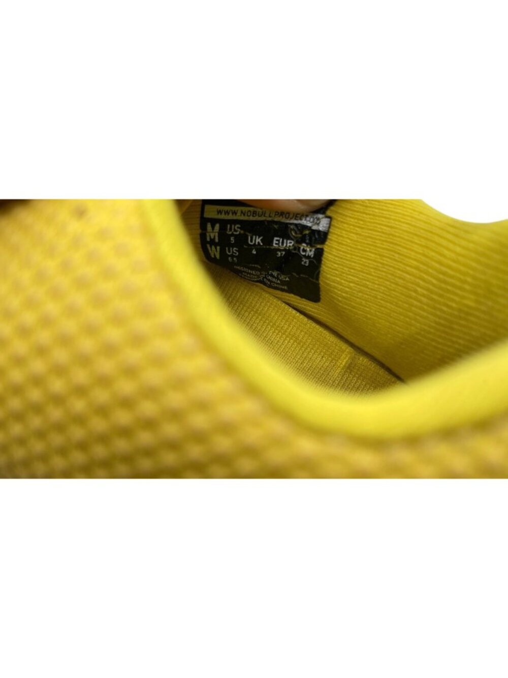Nobull Lemon Drop Training Shoes Lace up Low Workout Athletic Yellow M/5 W/6.5 - Picture 5 of 6